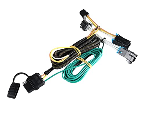 Oyviny Custom 4 Way Trailer Wiring Harness 55540 for 2003-2022 Chevy Express/GMC Savana 1500, 2500, 3500, Express Trailer Harness