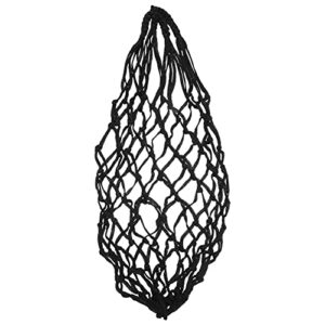 mikikit chicken coop accessories poultry vegetable feeding tool: chicken vegetable string bag cabbage feeder treat feeding mesh bag thickened poultry food feeding mesh bag- black goat feeder