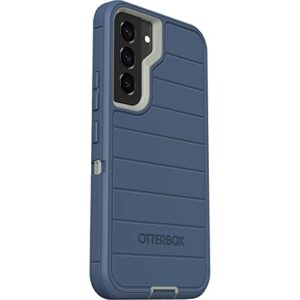OtterBox Defender Case & Belt Clip/Stand for Samsung Galaxy S22 (NOT Plus/Ultra) Retail Packaging - Anti-Microbial - Fort Blue