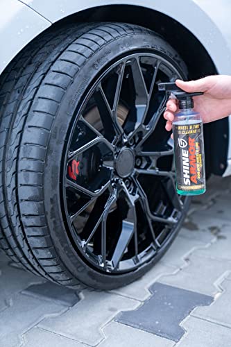 SHINE ARMOR Wheel Cleaner Tire Shine Spray for Car Detailing | Rim Cleaner & Brake Dust Remover Safe for Chrome Alloy Painted Powder Coated Wheels | Magnum Wheel Wash 16 Fl Oz