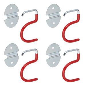 S-Type Hook, Wall Mounted, Space Saver Organizer Tool Holder (4 Holders)