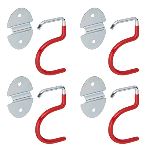 S-Type Hook, Wall Mounted, Space Saver Organizer Tool Holder (4 Holders)