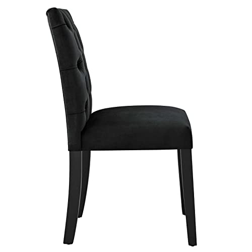 Modway Duchess Performance Velvet Set of 2 Dining Chair, Black