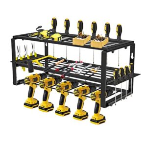vemevini power tool organizers and storage, cordless drill storage wall mount, garage tool organizer applicable to storage rack for handhold power tools at home, warehouse
