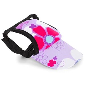 playapup dog sun visor, orchid, medium