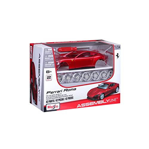 Maisto 1:24 Assembly Line Ferrari Roma, Red