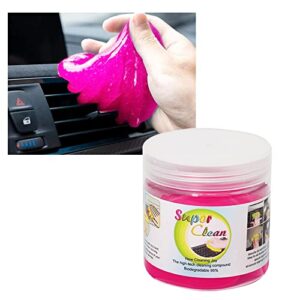 vagurfo car cleaning gel,car crevice cleaner,cleaning kit universal detailing automotive dust,safe and eco-friendly cleaning gel interior cleaner for car dust detail removal keyboard cleaner (pink)