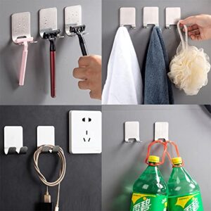 Waterproof Razor Holder for Shower,Adhesive Hooks Heavy Duty Stick on Wall Hooks Towel Hooks Door Hooks Stainless Steel Plug Hooks Adhesive Holders for Hanging Clothes Kitchen Bathroom Hook 2 Pack