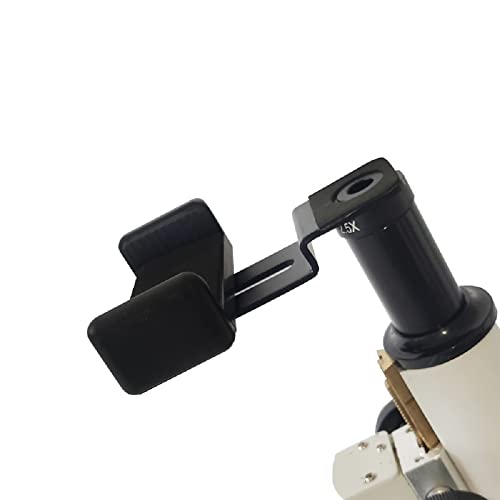 12.5X Microscope Eyepiece Metal Mobile Phone Holder to Connect Mobile Phone to Microscope Eyepiece Tube 23.2mm for Camera and Video