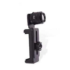 12.5X Microscope Eyepiece Metal Mobile Phone Holder to Connect Mobile Phone to Microscope Eyepiece Tube 23.2mm for Camera and Video