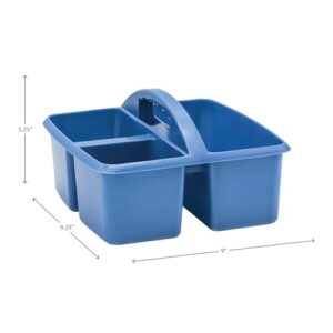 Teacher Created Resources Slate Blue Plastic Storage Caddy, Pack of 6