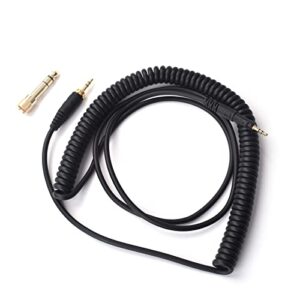 Saipomor ATH-M70x Audio Cable Coiled Replacement 3.5mm/6.35mm to 2.5mm Male AUX Extension Cords Compatible with Audio Technica ATH-M50x ATH-M40x ATH-M60X Headsets