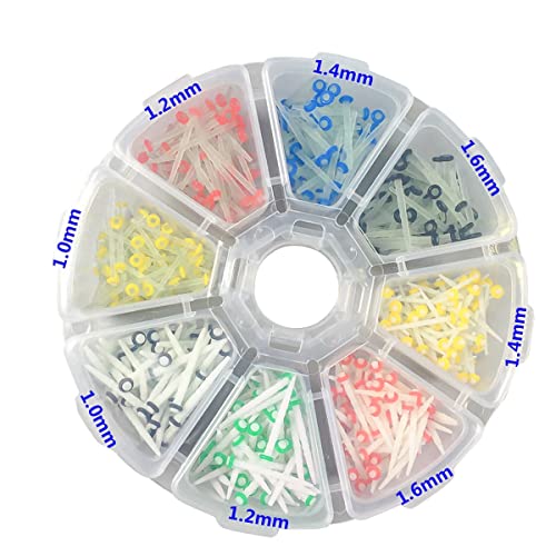 200Pcs Fiber Post Kit Glass Quartz Teeth Restorative Straight Post 1.0/1.2/1.4/1.6mm