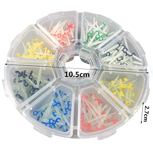 200Pcs Fiber Post Kit Glass Quartz Teeth Restorative Straight Post 1.0/1.2/1.4/1.6mm