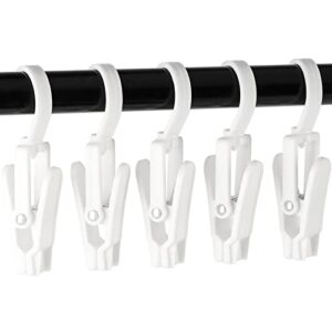 10pcs rotating laundry hooks plastic clothes pins hanger clips for bathroom kitchen hanging towels dish cloths