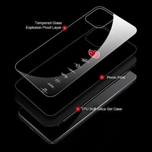 YiXinBB Case Compatible with iPhone 11 Case,Anime Pattern Design 021 Pattern,9H Tempered Glass Case for iPhone 11 Cases for Men Boys Fans TPU Shock Protective Case for iPhone 11