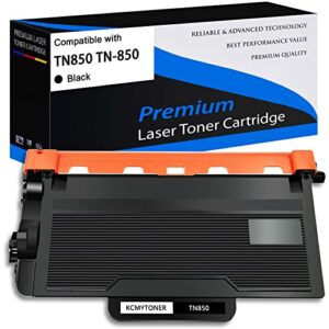 kcmytoner 1 pack compatible toner cartridge replacement for brother tn850 tn-850 tn820 black to use with hl-l5200dw hl-l6200dw mfc-l5900dw mfc-l5850dw mfc-l5800dw mfc-l5700dw mfc-l6800dw printers