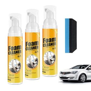 ljxwrf amplesunshine foam cleaner, multifunctional car foam cleaner spray, powerful stain removal kit 100ml, foam cleaner for car and house lemon flavor (100ml-3pcs)