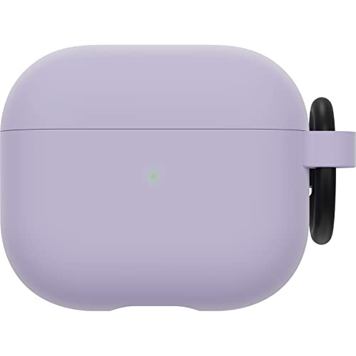 OtterBox Soft Touch Headphone Case for AirPods 3rd Gen 2021, Shockproof, Drop Proof, Ultra-Slim, Scratch and Scuff Protective Case for Apple AirPods, Includes Carabiner, Purple