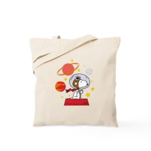 cafepress space snoopy canvas tote shopping bag