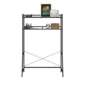 Novogratz Beverly Over-The-Bed Storage for Twin & XL Twin Beds, Black Oak