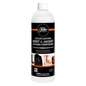 fuller brush leather boot & jacket cleaner conditioner - natural oil formula cleans & conditions leather & vinyl boots jackets backpacks luggage & more removes dirt dust & grime without any residue