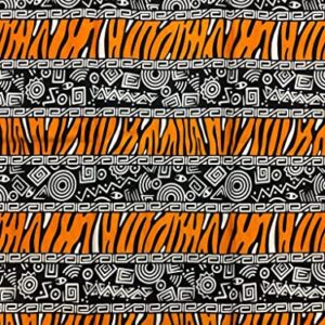 AKN Fabrics Mudcloth African Print Fabric, 6 Yards, 100% Cotton (MUD 010)