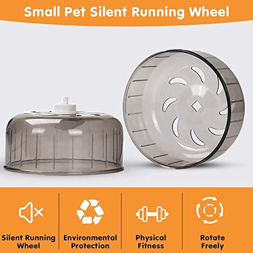 Silent Hamster Exercise Wheels Hamster Toys Hamster Wheels 5.2 inches Hamster Ball Small Pet Running Toy Ball Gerbils Mice Rat Guinea Pig Hamster Cage Accessories