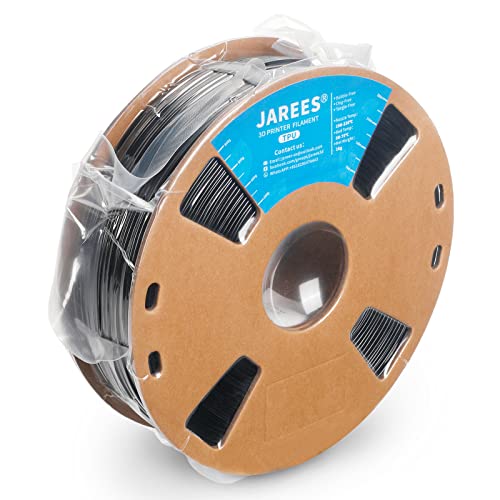 JAREES TPU 3D Filament 1.75mm,Black TPU 3D Printer Filament Dimensional Accuracy +/- 0.02 mm,1kg (2.2lbs) Spool,Fit Most FDM Printers