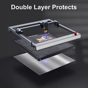 Ortur Selected Honeycomb Laser Bed 400mm x 400mm, Laser Honeycomb Working Table Panel for Laser Engraver Accessories, Fast Heat Dissipation, Desktop Protection, 17.32"x17.32"x0.87"