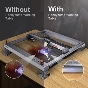 Ortur Selected Honeycomb Laser Bed 400mm x 400mm, Laser Honeycomb Working Table Panel for Laser Engraver Accessories, Fast Heat Dissipation, Desktop Protection, 17.32"x17.32"x0.87"