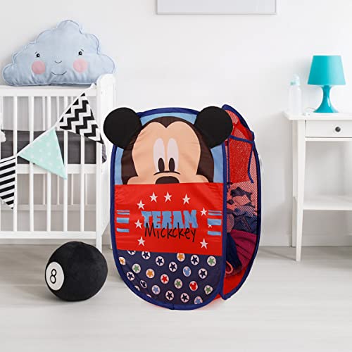 TheAvengers Mickey Pop Up Hamper with Durable Carry Handles, 21inch H x 13.5inch W X 13.5inch L