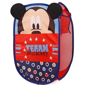 TheAvengers Mickey Pop Up Hamper with Durable Carry Handles, 21inch H x 13.5inch W X 13.5inch L