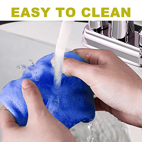 BOUTICOL Car Windshield Cleaning Tool Bonnets 20 Pack Car Care Microfiber Cloths for Windshield Cleaner Tool, Windshield Cleaner Wand Replaceable Glass Cleaning Bonnets, Fit 5” Plate