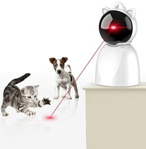 petdroid motion activated cat laser toys automatic for indoor cats,interactive cat toys for kitten/dogs,rechargeable large capacity battery,adjustable speed and circling ranges