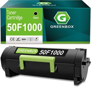 greenbox remanufactured 501 50f1000 high-yield toner cartridge replacement for lexmark 501 50f1000 50f000g 500g for ms610dn ms510dn ms415dn ms610de ms310d ms312dn printers (1,500 pages, 1 black)