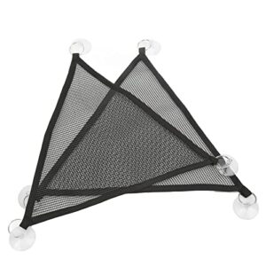 Reptile Hammocks, 2pcs Triangular Bearded Dragon Hammock Soft Breathable Hanging Hammock Net with Suction Cup for Large & Small Geckos, Chameleon or Lizards(M)