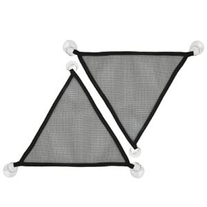 Reptile Hammocks, 2pcs Triangular Bearded Dragon Hammock Soft Breathable Hanging Hammock Net with Suction Cup for Large & Small Geckos, Chameleon or Lizards(M)
