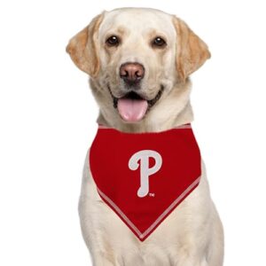 Pets First MLB Philadelphia Phillies TIE Bandana, Large/X-Large. Dog Bandana Scarf Bib for Pet Cat Dog. The Ultimate Game-Day, Party Bandanna (PHP-3550-L-XL)