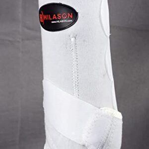HILASON L M S Horse Front Leg Ultimate Sports Boots Pair ‎‎‎‎White | Horse Leg Boots | Splint Boots for Horses | Horse Jumping Boots| Professional Choice Horse Boots