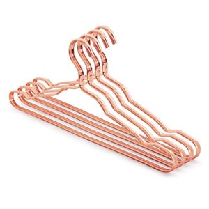 fsysm clothes hangers 10pcs aluminium alloy coat hangers anti-slip seamless metal drying rack wardrobe organizer (color : b, size : 10pcs)