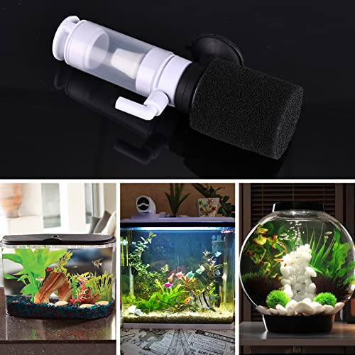 FORKPIE 2PCS Mini Aquarium Sponge Filter, Betta Shrimp Nano Fish Bio Foam Filter, Quiet Internal Fish Tank Filter for Fresh/Saltwater/Small Fish Tank Oxygenation Filtration