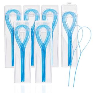 dental floss threaders for braces, bridges, and implants (pack of 6)