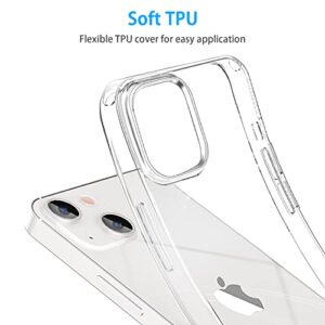 JJGoo Compatible with iPhone 13 Mini Case Clear Soft Transparent Shockproof Protective Slim Thin Bumper Phone Cover for iPhone 13 Mini - 5.4 inch