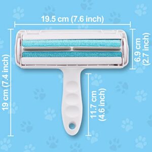 CHORHA Pet Hair Remover Roller - Reusable Dog and Cat Hair Remover for Laundry Dog Hair Remover Tool - Lint Roller for Furniture, Couch, Carpet, Car Seat Blue