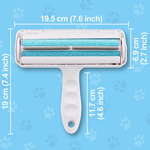 CHORHA Pet Hair Remover Roller - Reusable Dog and Cat Hair Remover for Laundry Dog Hair Remover Tool - Lint Roller for Furniture, Couch, Carpet, Car Seat Blue