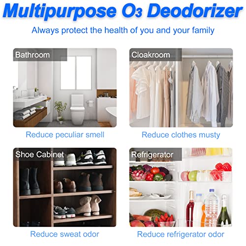 Refrigerator Deodorizer Portable Fridge Deodorizer Mini Odor Eliminator for Refrigerators, Shoe Cabinet, Wardrobe, Car, Pet Home