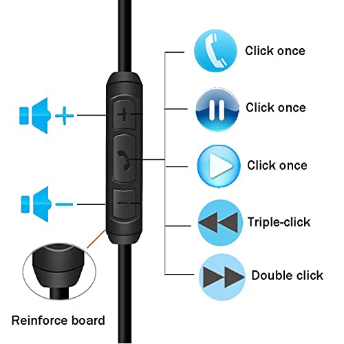 Replacement Audio Cable Cord for Bose QC25, QC35, QuietComfort 25, QuietComfort 35, On-Ear 2,OE2,OE2i Soundlink/SoundTrue Headphones Inline Mic/Remote Control – Black