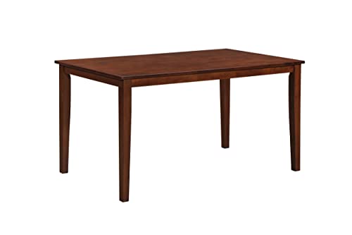 KB Designs - 54" Rectangular Solid Wood Kitchen Dining Table, Cappuccino