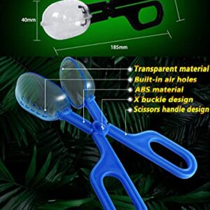 RORANIC Feeding Tongs,Bug Tweezers for Kids Adults, Reptile Feeding Tweezers Long Handle Feeder Tools for Fish Aquariums Reptiles Snakes Lizard Gecko Spider and Bird (Blue)